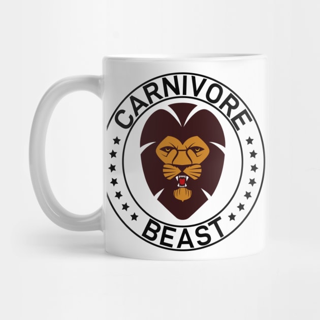 CARNIVORE BEAST Strong Roaring Lion Original Design by CarnivoreMerch